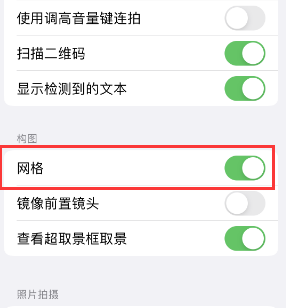 袁州苹果手机维修网点分享iPhone如何开启九宫格构图功能 