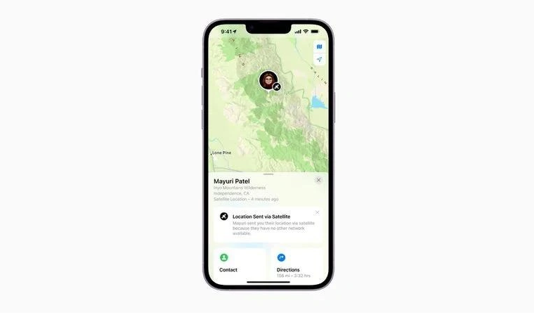 袁州苹果14维修分享iPhone14系列中 FindMy功能通过卫星分享位置方法教程 