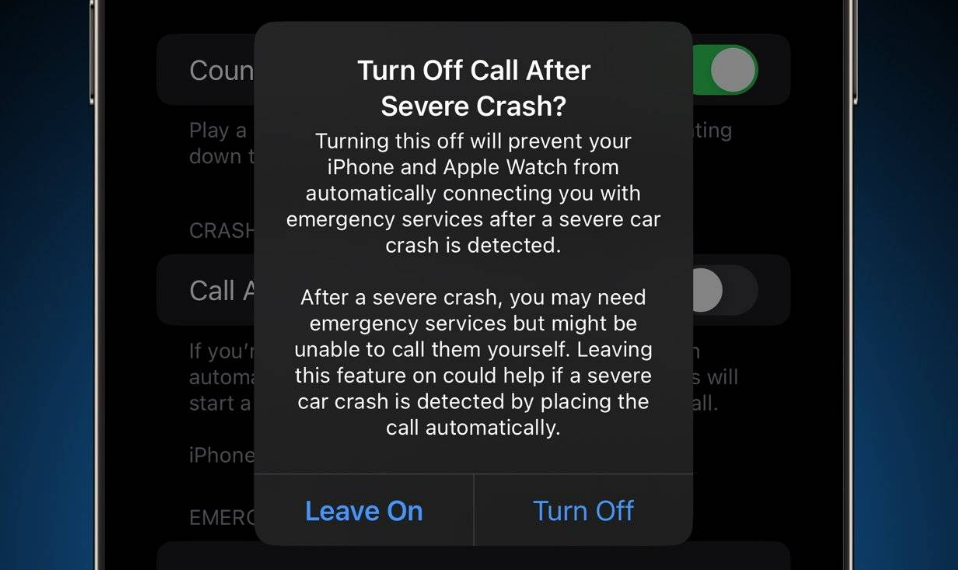 袁州苹果14维修分享 iPhone 14 和 Apple Watch 上关闭崩溃检测 