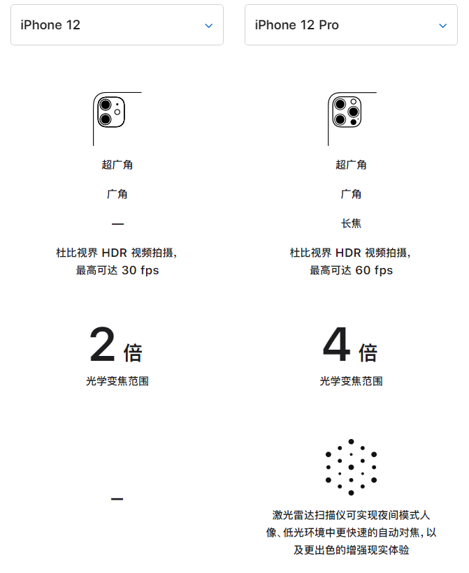 袁州苹果手机维修分享苹果 iPhone 12 与 iPhone 12 Pro 选哪款 
